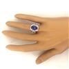 Image 6 : 5.11 CTW Natural Tanzanite 14K Solid White Gold Diamond Ring