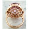 Image 3 : 19.30 CTW Kunzite 18K Rose Gold Diamond Ring