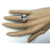 Image 4 : 8.13 CTW Natural Aquamarine And Diamond Ring In 18K Solid White Gold