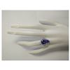 Image 4 : 7.26 CTW Natural Tanzanite And Diamond Ring In 18K White Gold