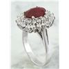 Image 5 : 3.54 CTW Ruby 14K White Gold Diamond Ring
