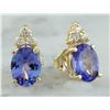 Image 1 : 2.79 CTW Tanzanite 14K Yellow Gold Diamond Earrings