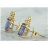 Image 4 : 2.79 CTW Tanzanite 14K Yellow Gold Diamond Earrings
