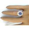 Image 5 : 2.50 CTW Natural Tanzanite 14K Solid White Gold Diamond Ring