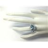 Image 4 : 4.73 CTW Natural Aquamarine And Diamond Ring In 18K Solid White Gold