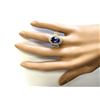 Image 4 : 5.11 CTW Natural Tanzanite And Diamond Ring In 14k Yellow Gold