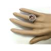 Image 4 : 9.80 CTW Natural Morganite And Diamond Ring In 18K White Gold