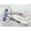 Image 6 : 5.06 CTW Tanzanite 14K White Gold Diamond Ring