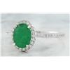 Image 2 : 1.34 CTW Emerald 14K White Gold Diamond Ring