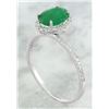 Image 3 : 1.34 CTW Emerald 14K White Gold Diamond Ring