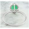 Image 4 : 1.34 CTW Emerald 14K White Gold Diamond Ring