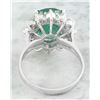 Image 4 : 7.20 CTW Emerald 14K White Gold Diamond Ring