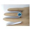 Image 5 : 6.99 CTW Natural Zircon 18K Solid White Gold Diamond Ring