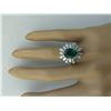 Image 5 : 4.05 CTW Emerald 18K White Gold Diamond Ring