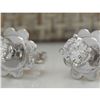 Image 2 : 0.30CTW Natural Diamond Earrings 14K Solid White Gold
