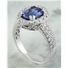 Image 4 : 3.64 CTW Tanzanite 14K White Gold Diamond Ring
