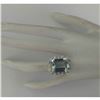Image 4 : 12.57 CTW Natural Aquamarine And Diamond Ring In 18K Yellow Gold