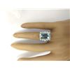 Image 5 : 7.43 CTW Natural Aquamarine 18K Solid White Gold Diamond Ring