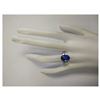 Image 4 : 5.11 CTW Natural Tanzanite And Diamond Ring In 18K White Gold