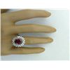 Image 6 : 3.54 CTW Ruby 14K White Gold Diamond Ring
