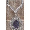 Image 5 : 10.28 CTW Natural Tanzanite 18K Solid White Gold Diamond Necklace