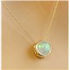 Image 2 : 1.50 CTW Opal 18K Yellow Gold Necklace