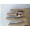 Image 5 : 14.42 CTW Morganite 14K Rose Gold Diamond Ring