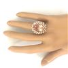 Image 5 : 9.99 CTW Natural Morganite 14K Solid Rose Gold Diamond Ring