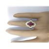 Image 5 : 2.50 CTW Natural Ruby 18K Solid Yellow Gold Diamond Ring