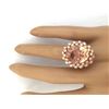 Image 5 : 9.80 CTW Natural Morganite 18K Solid Rose Gold Diamond Ring