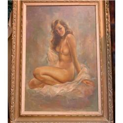 Leo Jansen Nude Original Oil on Canvas #934371