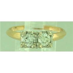 Retro 14k 0.50cts SI G Diamond Ring #934381