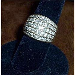 Estate Gold & Channel Set Diamond Fashion Ring #934390