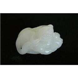 Fine Carved  White Jade  raisou  #934408