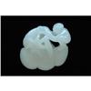 Image 1 : Carved White Jade Boy Pick LotusRoot #934409