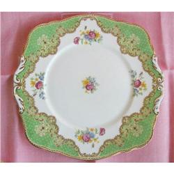 Paragon Honiton Green Sandwich Plate Cake  #934429