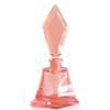 Image 1 :  Pink Art Deco Wand Cut Crystal Perfume Bottle  #934448