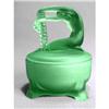 Image 1 : Green RAPUNZEL Satin Glass Dresser Jar #934469