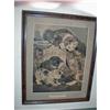 Image 1 :  19OO CHARCOAL DRAWING OF Mother Cat & 2 Kitten #934708