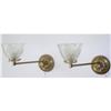 English Bronze wall sconces  Gas  PAIR  #934941