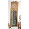 French Trumeau tall mirror gilt  watercolor #934959