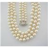 Image 1 : ESTATE 1940's 9.3MM PEARL & DIAMOND NECKLACE #944999