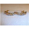 Image 1 : Estate 14K YG Gold Filigree Diamond Earrings #945126