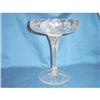 Image 1 : CANASTOTA GLASS CUT COMPOTE ROSE PATTERN  #945152