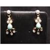 Image 1 : Victorian Fringe Tourquoise and Pearl Earrings #945337