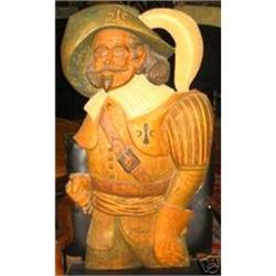 . R Gray ORIGINAL wood carving Muskateer #952517