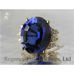 RHJ Spectacular Deep Blue Synthetic Sapphire #952569