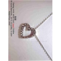 Tilted Diamond Heart Outline #952579