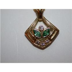 Diamond & Emerald Necklace #952580