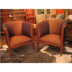 Pair of French Salon Tub Chairs #952588